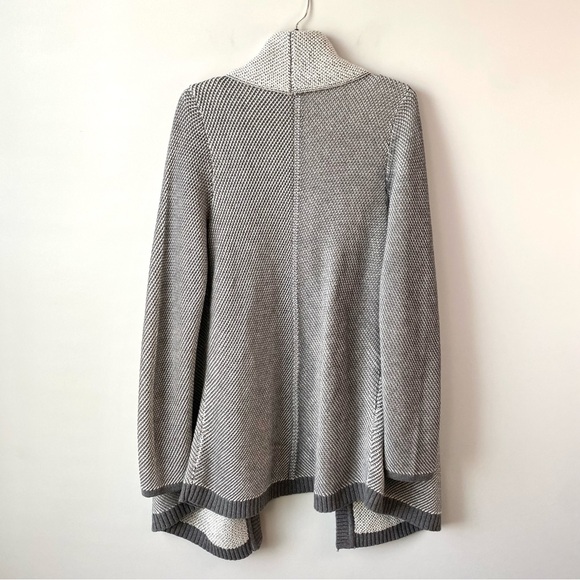 Ann Taylor Open Front Wool Blend Cardigan Gray L - Picture 7 of 9